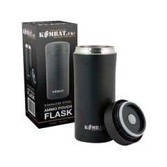 Nerezová fľaša na vodu Ammo Flask Kombat UK čierna
