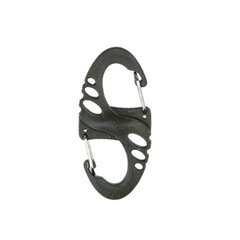 Karabína v tvare písmena S 4,9 cm olive 10 ks