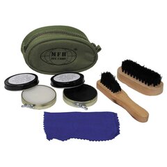 Leštiaci set na obuv (boxy, mazáčik, kefa, handrička)