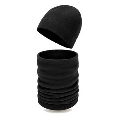 Čiapka Beanie s multifunkčným šálom - Winter Pack čierna