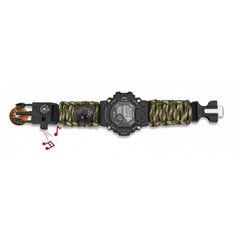 Hodinky digi s paracordom Barbaric 6v1 survival camo