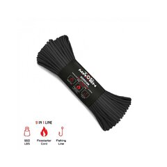 Paracord Gordian 550 Firecord 4mm/15m čierny