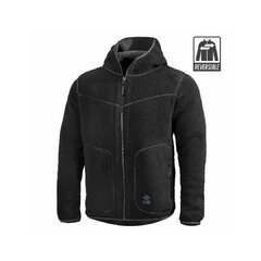 Bunda Pentagon Ianos 2v1 Sherpa fleece čierna / wolf grey 