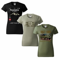 Tričko dámske 3x akciový set - SVK znak + hory volajú+ uaz