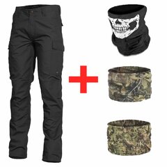 Nohavice Pentagon BDU 2.0 čierne + 3x Multifunkčná šatka / nákrčník
