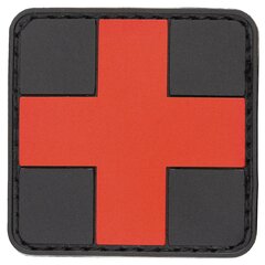 Patch Medic kríž prvá pomoc čierny