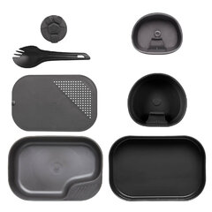 Kempingový stravovací set Wildo 7-dielny shadow grey / čierna