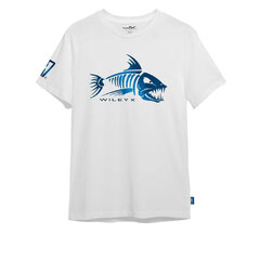 Tričko Wiley X Fish Skeleton biele