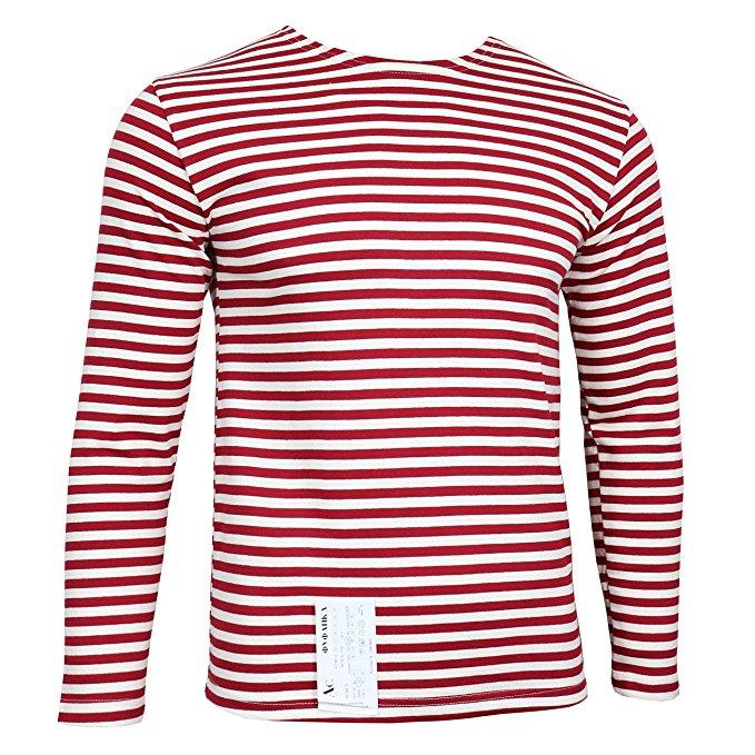 Námornícke tričko pásikavé DR červeno-biele